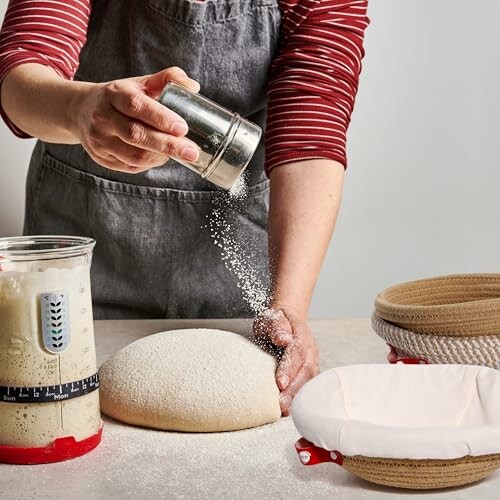 KneadAce Cotton Rope Banneton Bread Proofing Basket Set