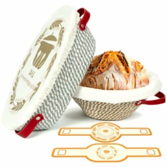 AHJ Banneton Bread Proofing Basket Set